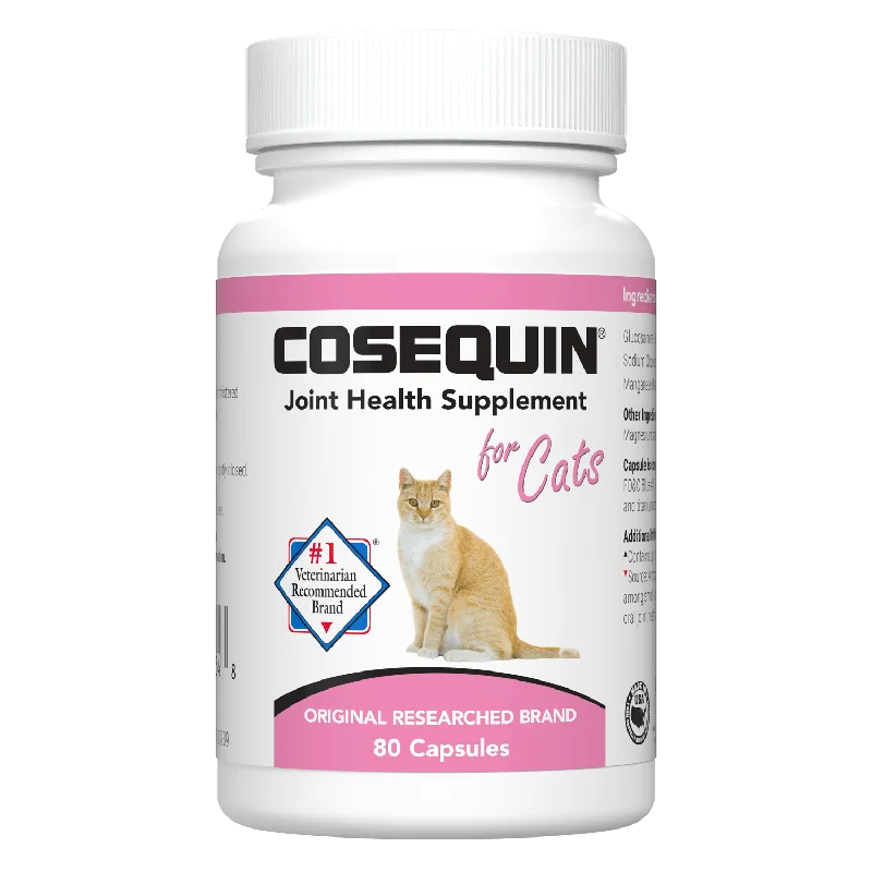 Nutramax Cosequin Joint Health Supplement for Cats - With Glucosamine and Chondroitin, 80 Capsules