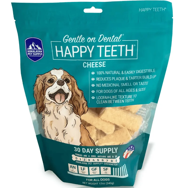 Dog Dental Chew - HAPPY TEETH - Cheese - 12 oz