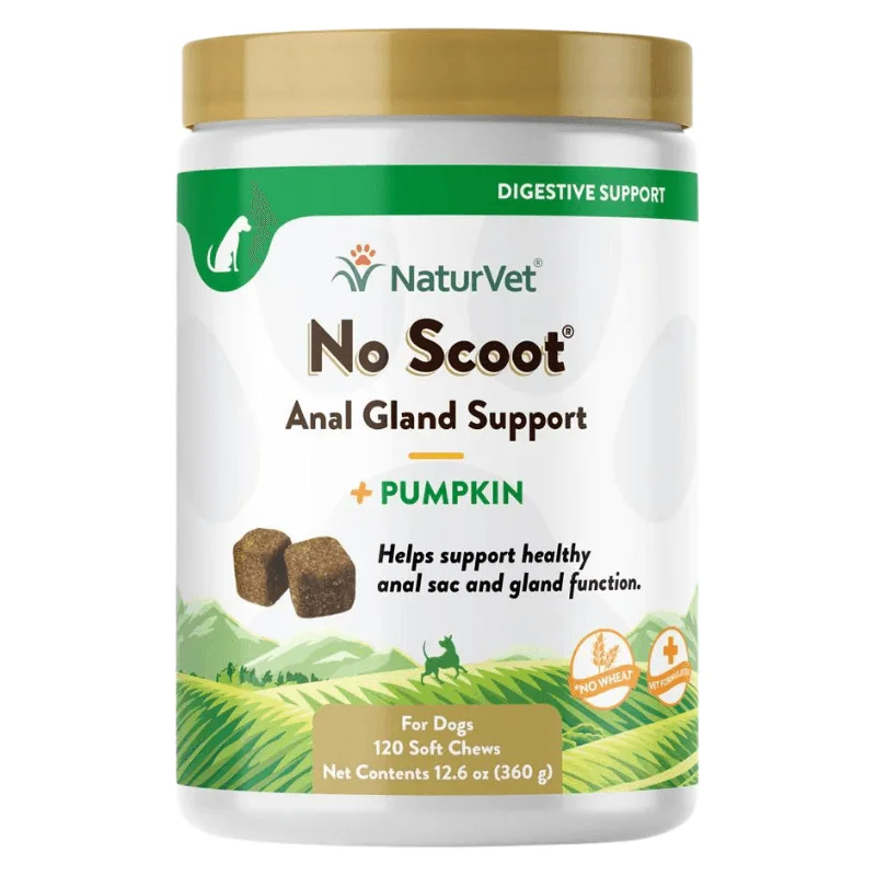 Dog Supplement - DIGESTIVE SUPPORT - No Scoot - Anal Gland Support + Pumpkin - 120 soft chews