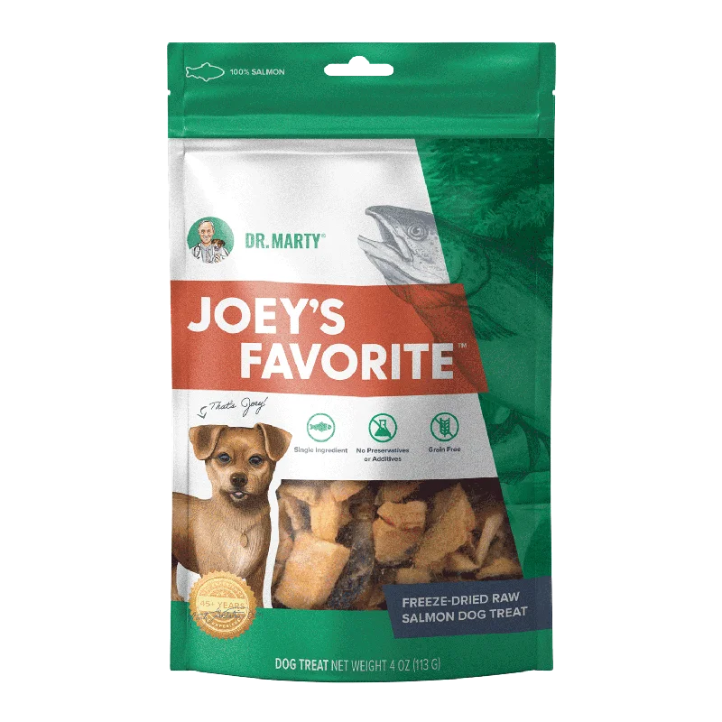 DR. MARTY Joey’s Favorite Freeze Dried Raw Salmon Dog Treats