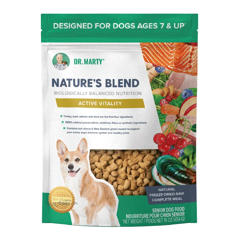 DR. MARTY Nature’s Blend Active Vitality Freeze Dried Raw Senior Dog Food