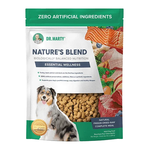 DR. MARTY Nature’s Blend Essential Wellness Freeze Dried Raw Dog Food