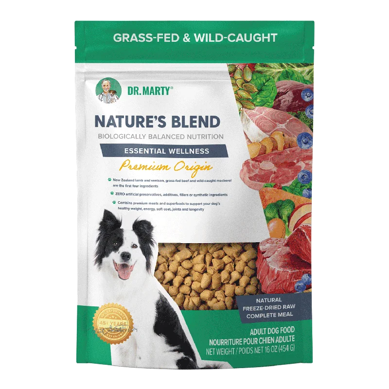 DR. MARTY Nature’s Blend Essential Wellness Premium Origin Freeze Dried Raw Dog Food