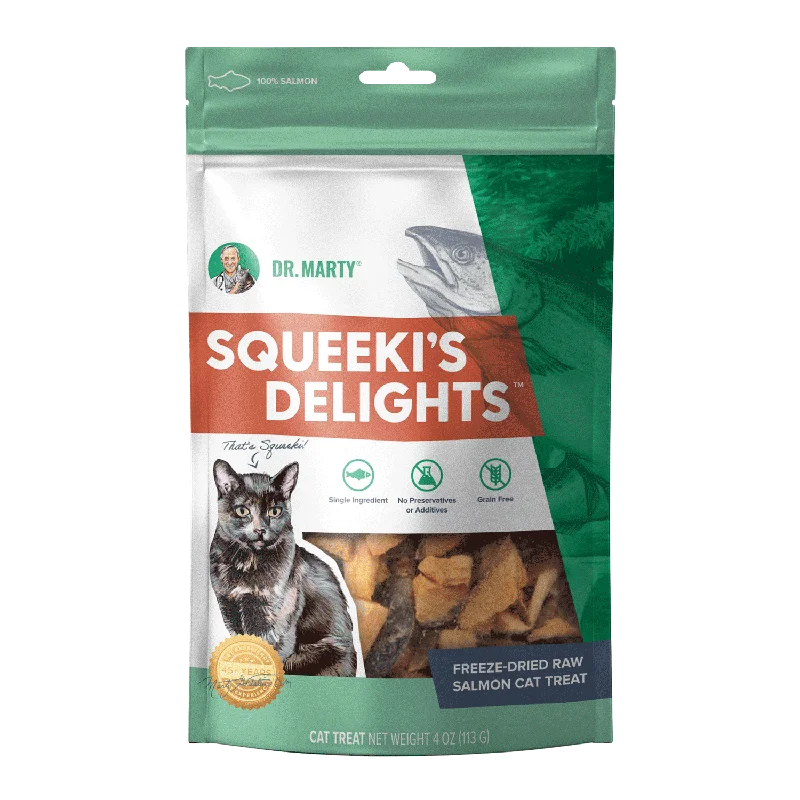 DR. MARTY Squeeki’s Delights Freeze-Dried Raw Salmon Cat Treats