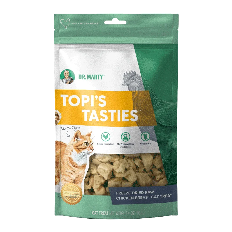 DR. MARTY Topi’s Tasties Freeze-Dried Raw Chicken Breast Cat Treats