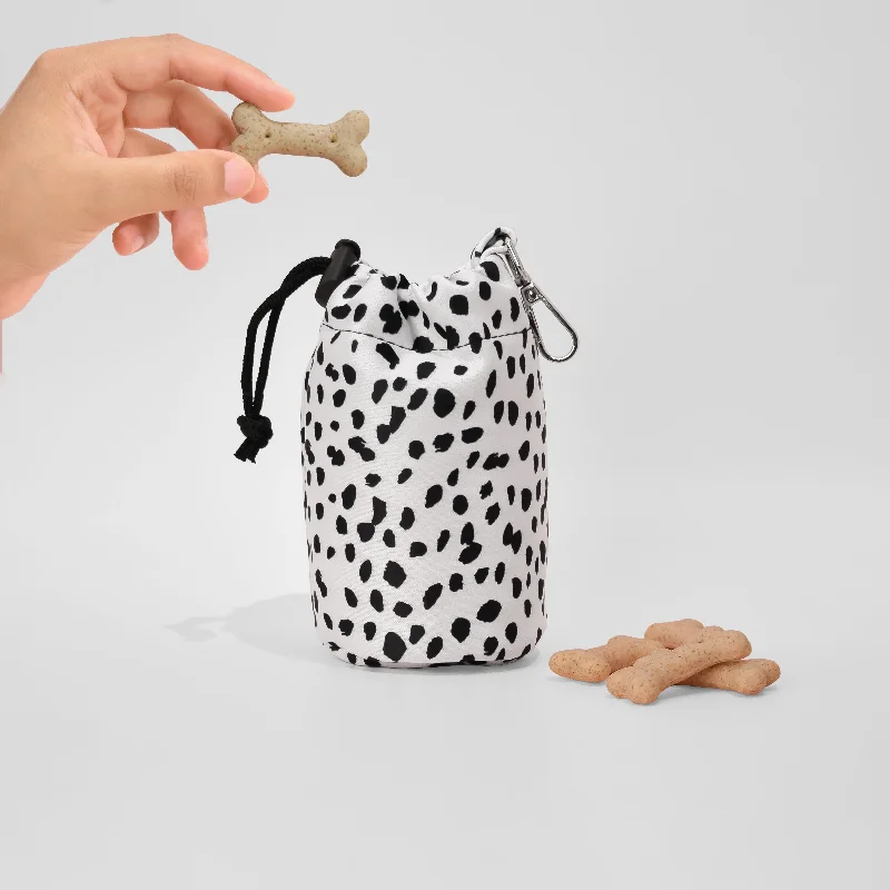 Drawstring Treat Pouch - Monochrome Spots