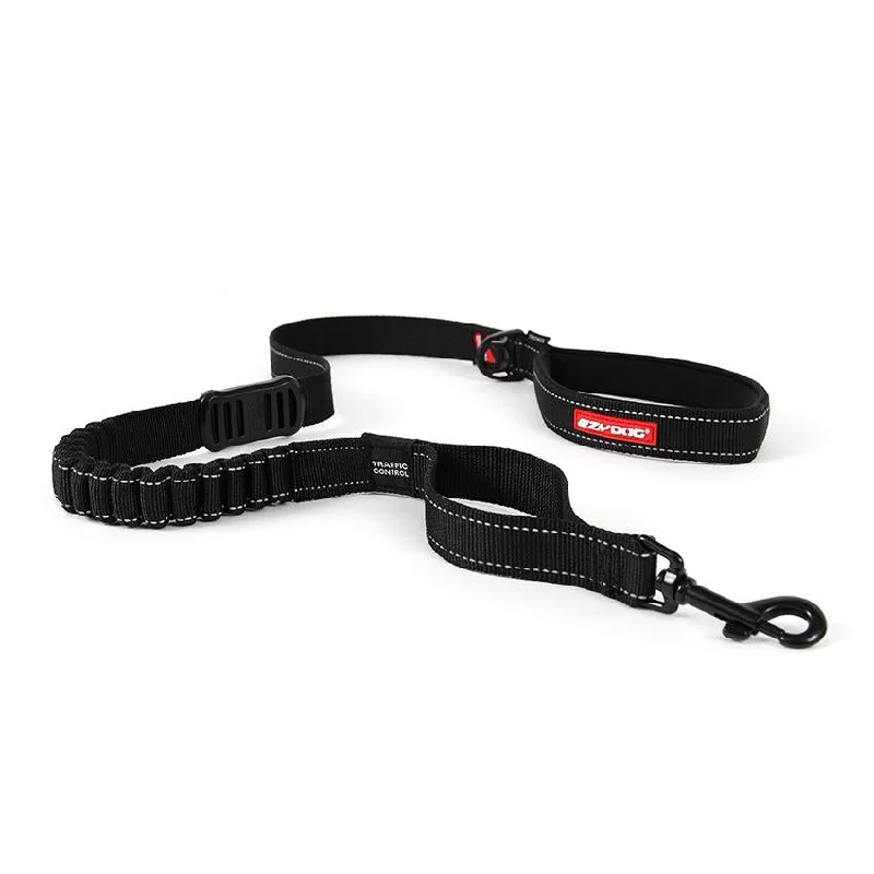 EzyDog Zero Shock Dog Lead Black Large 48inch