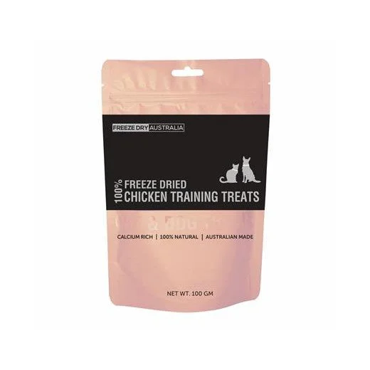 Freeze Dry Australia Chicken Training Treats for Cats and Dogs 100g