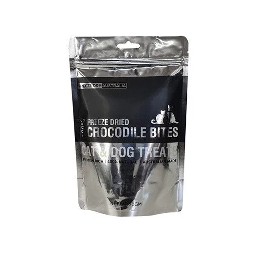 Freeze Dry Australia Crocodile Bites Treats for Cats and Dogs 70g