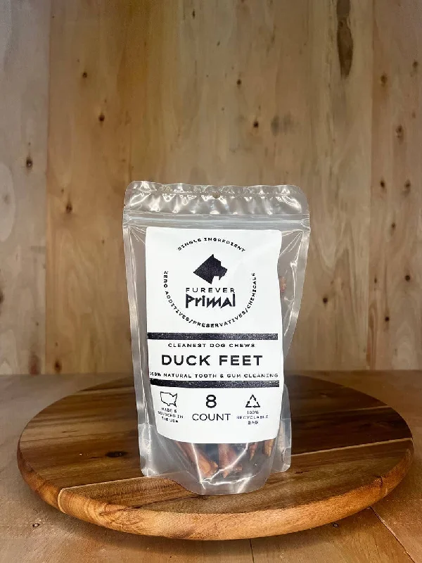 Furever Primal - Bagged Dog Chew: Duck Feet - Natural Single Ingredient