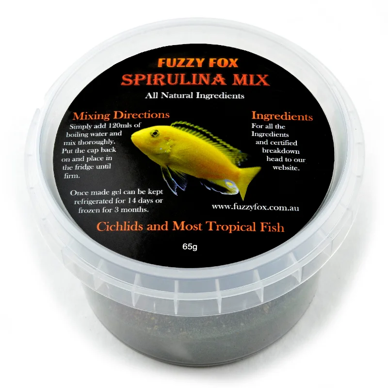 Fuzzy Fox Fish Spirulina Premix Gel Food 65g***