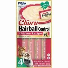 Inaba Cat Churu Hairball Chicken .5 oz 4 Pack