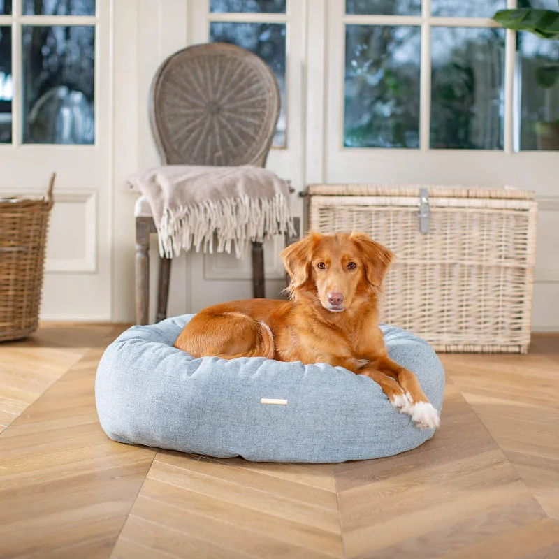 Donut Bed With Removable Covers in Inchmurrin Iceberg by Lords & Labradors