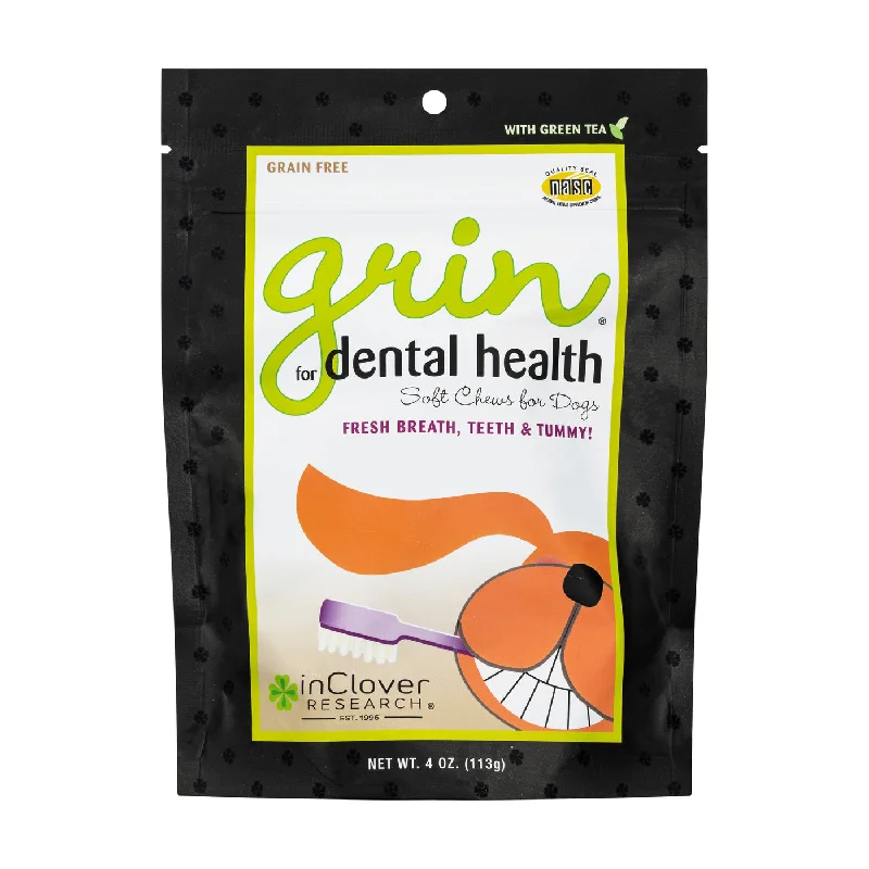 InClover Grin Dental Health Soft Chews Supplement for Dogs