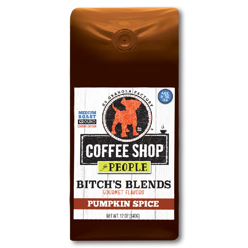 K9 Granola Factory Donut Shop Bitch's Blend Coffee For People, Pumpkin Spice Latte