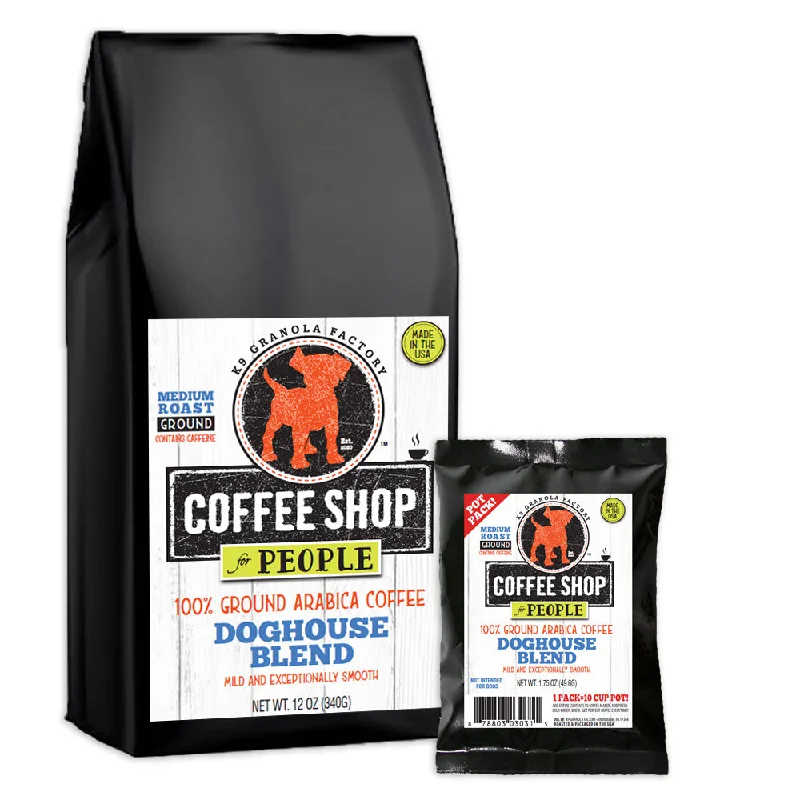 K9 Granola Factory Donut Shop Coffee For People, Doghouse Blend