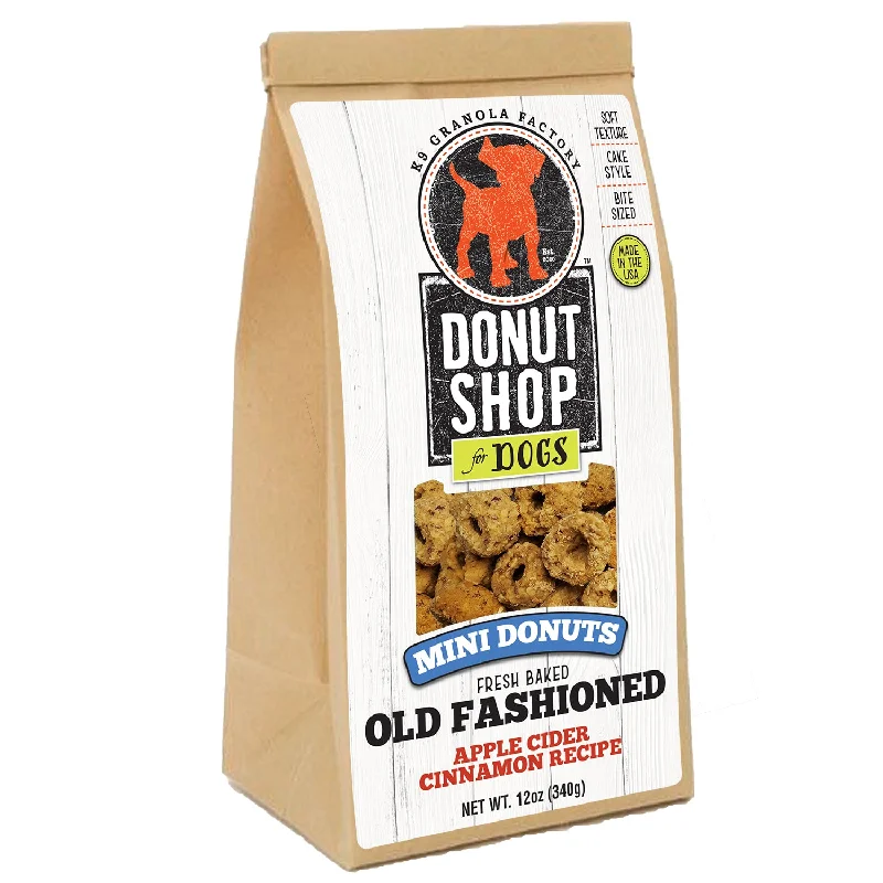 K9 Granola Factory Donut Shop Mini Donuts, Apple Cider Cinnamon 12oz