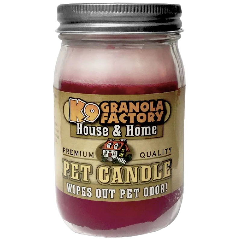 K9 Granola Factory Odor Eliminator Candle, Cherry Vanilla