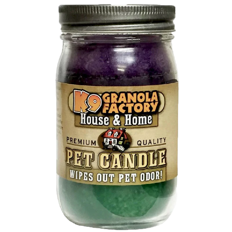 K9 Granola Factory Odor Eliminator Candle, Lavender Green Tea