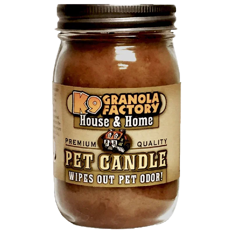 K9 Granola Factory Odor Eliminator Candle, Oatmeal Honey Almond