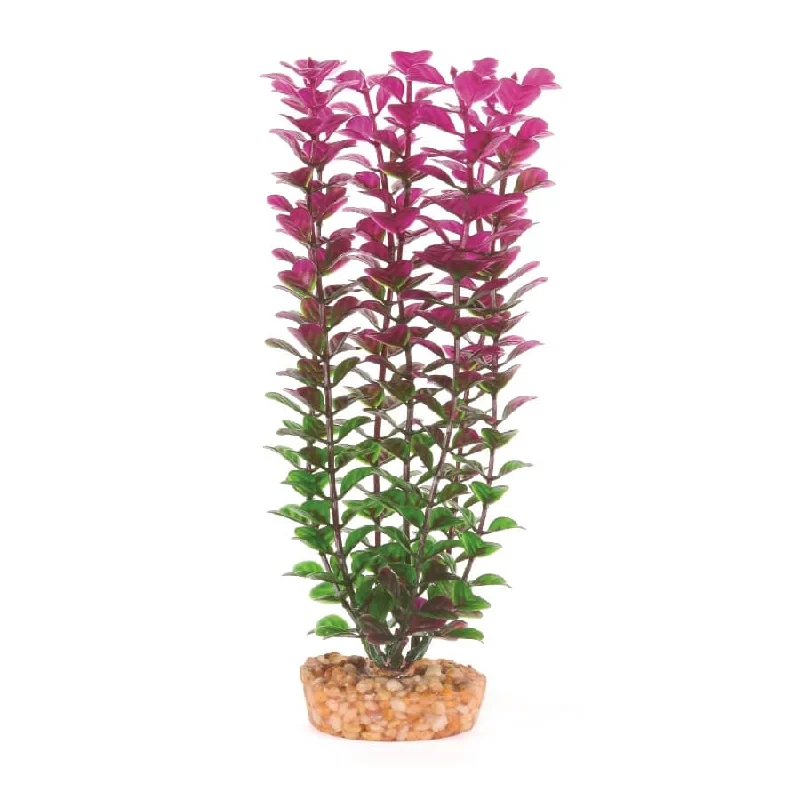 Kazoo Aquarium Artificial Plant Purple and White with Small Leaves 40cm