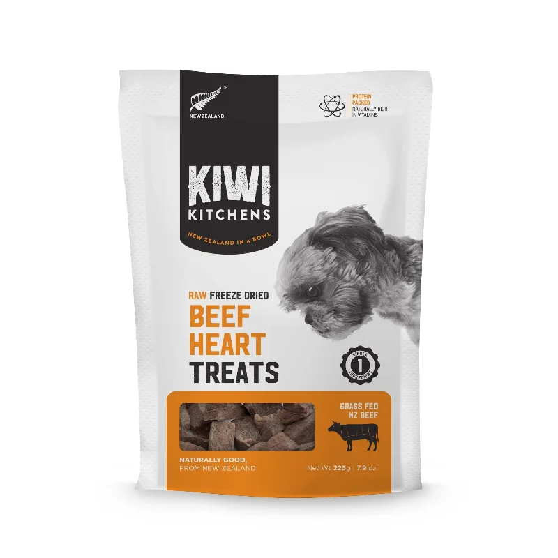 Kiwi Kitchens Beef Heart Freeze Dried Dog Treats 225g