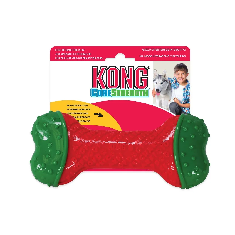 Kong Christmas Corestrength Bone Medium Large Dog Toy