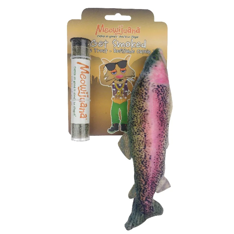 Meowijuana - Get Smoked Refillable Fish Catnip Cat Toy