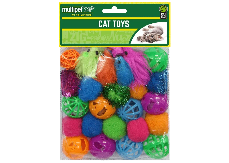 Multipet 24pc Cat Toys Value Pack