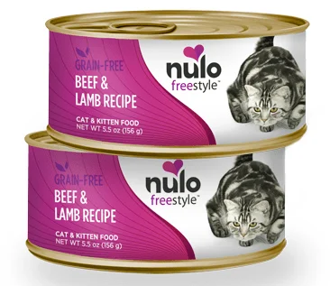 Nulo FreeStyle Grain Free Beef and Lamb Recipe Canned Kitten and Cat Food