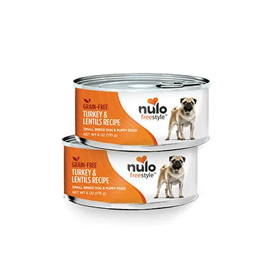 Nulo Freestyle Small Breed Grain Free Turkey & Lentils Recipe Canned Dog Food