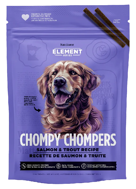 NutriSource Element Series Chompy Chompers Salmon & Trout Dog Treats