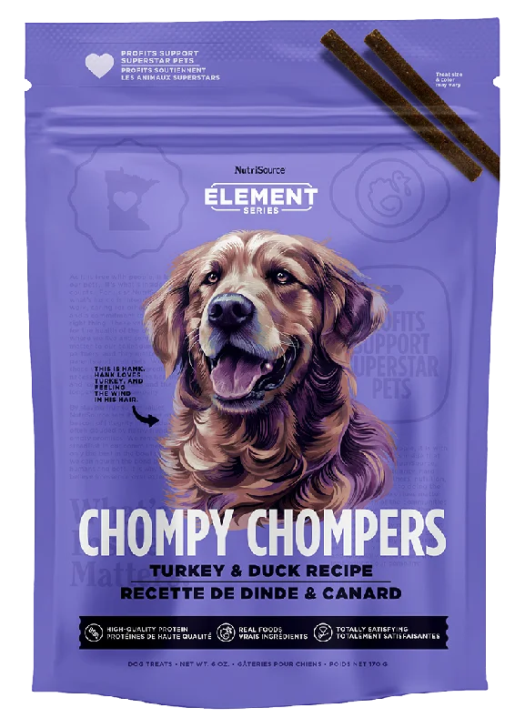 NutriSource Element Series Chompy Chompers Turkey & Duck Dog Treats