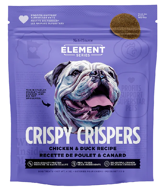 NutriSource Element Series Crispy Crispers Chicken & Duck Dog Treats