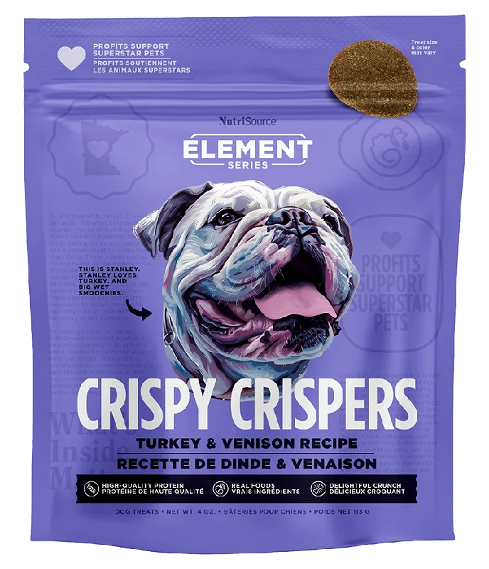 NutriSource Element Series Crispy Crispers Turkey & Venison Dog Treats