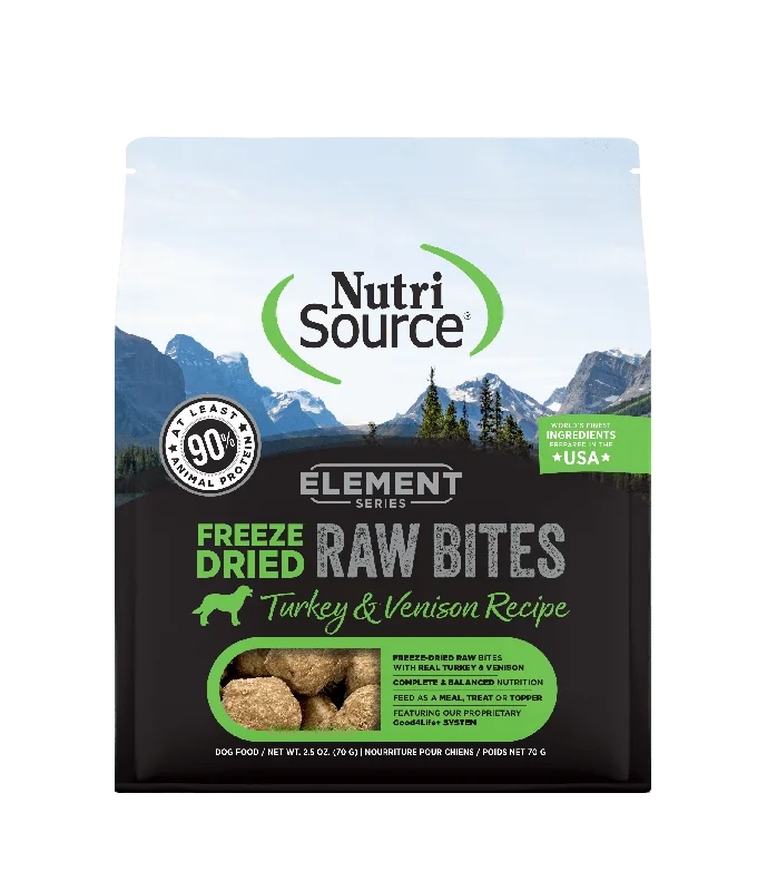 NutriSource Element Series Turkey and Venison Recipe Freeze-Dried Raw Dog Food