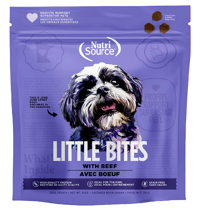 NutriSource Little Bites Grain Free Beef Dog Treats