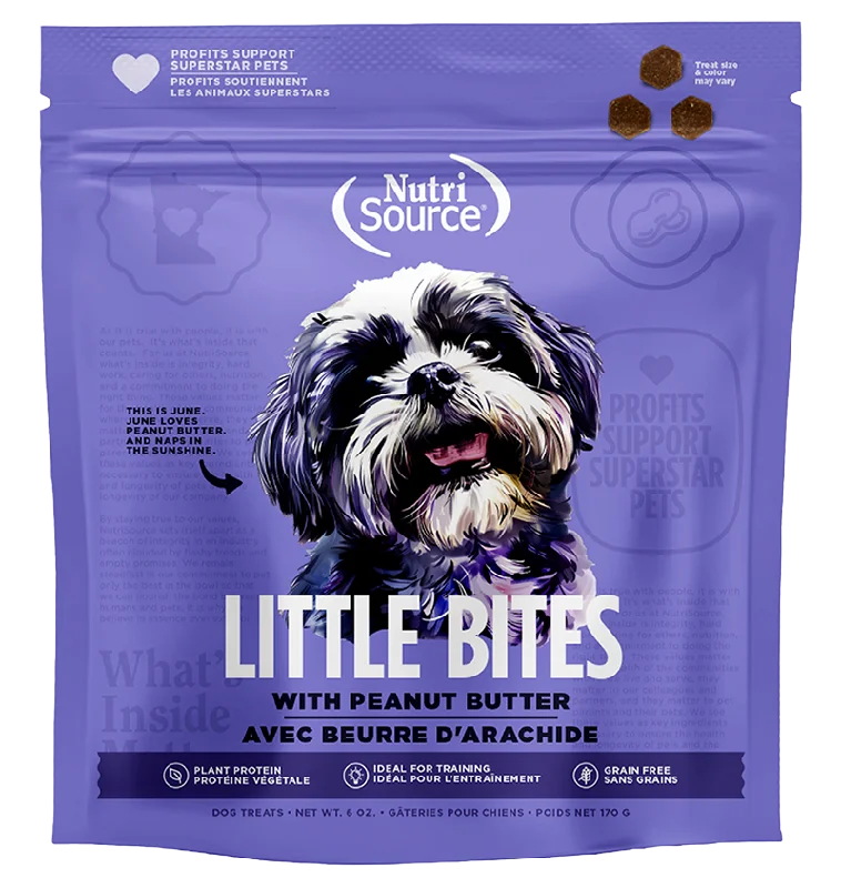 NutriSource Little Bites Grain Free Peanut Butter Dog Treats