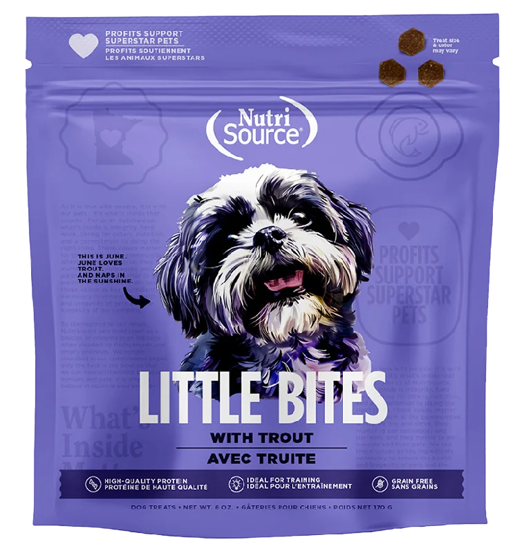 NutriSource Little Bites Grain Free Trout Dog Treats