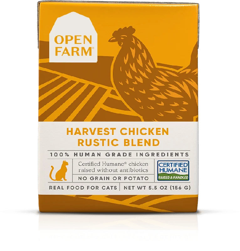 Open Farm Grain Free Harvest Chicken Recipe Rustic Blend Wet Cat Food