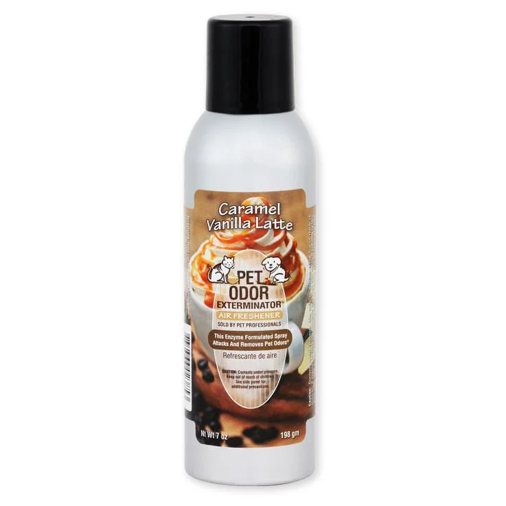 Pet Odor Exterminator Spray, Caramel Vanilla Latte, 7oz