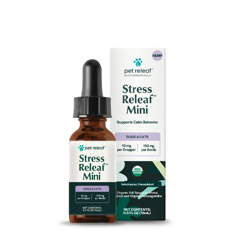 Pet Releaf Stress Releaf Mini Hemp Oil for Dogs and Cats