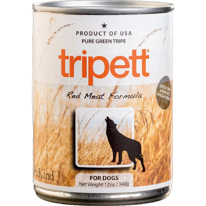 Petkind Tripett Red Meat Tripe Canned Dog Food, 12/13oz