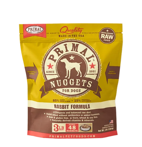 Primal Raw Frozen Rabbit Formula For Dogs