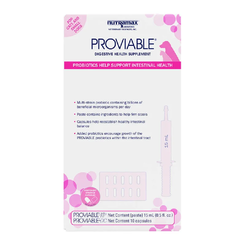 Proviable-KP/DC Kit for Small Dogs and Cats, 15 mL Paste/10 Capsules