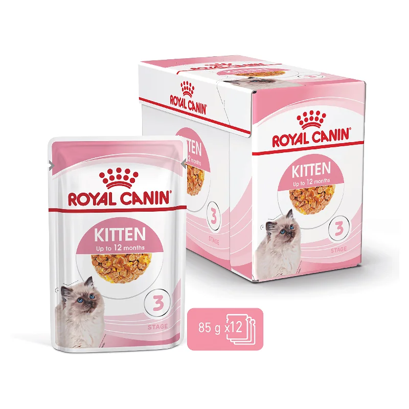 Royal Canin Kitten Instinctive with Jelly Wet Cat Food Pouches 85g x 12