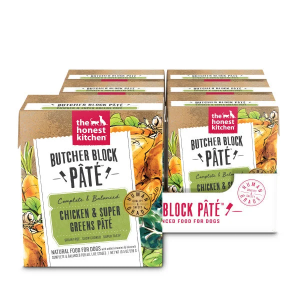 The Honest Kitchen Butcher Block Pate Chicken & Super Greens Wet Dog Food, 6/10.5oz