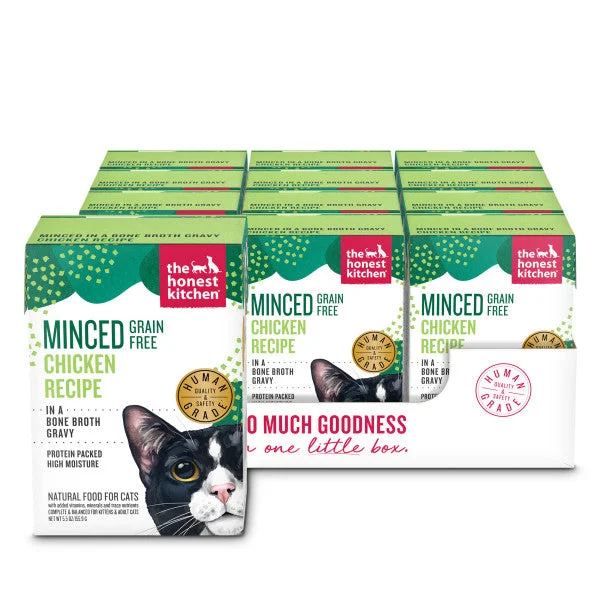 The Honest Kitchen Minced Chicken in Bone Broth Gravy Wet Cat Food