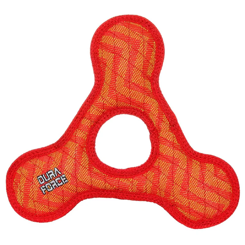 Tuffy Dog Toys - VIP Products - DuraForce Triangle Ring - Red, Durable, Squeaky Dog Toy