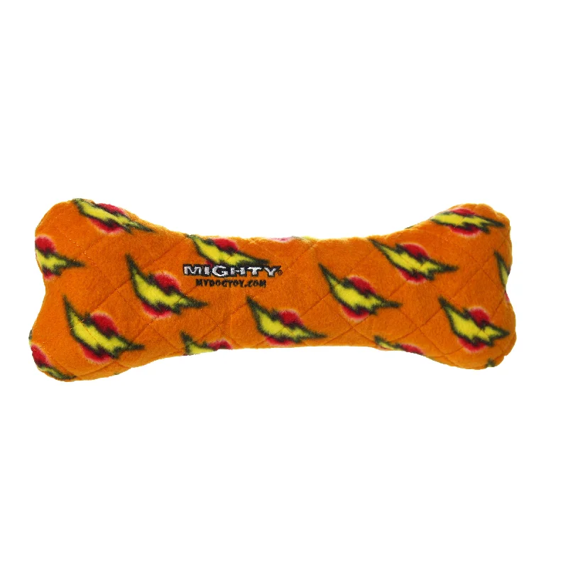 Tuffy Dog Toys - VIP Products - Mighty Bone - Orange, Durable, Squeaky Dog Toy, No Stuffing